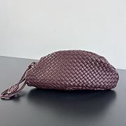 Kitlife Bottega Veneta Small Onda Clutch Burgundy 867352 40x15x15cm - 1