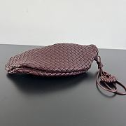 Kitlife Bottega Veneta Small Onda Clutch Burgundy 867352 40x15x15cm - 6