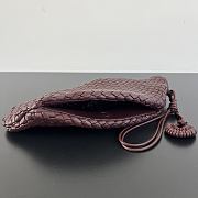 Kitlife Bottega Veneta Small Onda Clutch Burgundy 867352 40x15x15cm - 5