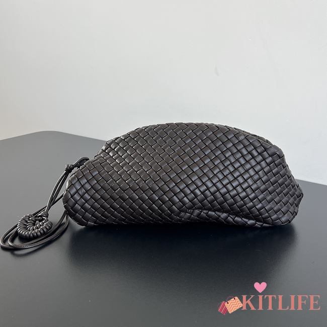 Kitlife Bottega Veneta Small Onda Clutch Dark Brown 867352 40x15x15cm  - 1