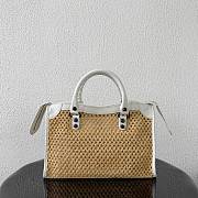 Kitlife Balenciaga Women's Le City Bag Small in Natural/White 92404 30x19x10cm  - 5
