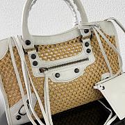 Kitlife Balenciaga Women's Le City Bag Small in Natural/White 92404 30x19x10cm  - 4