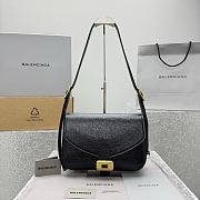 Kitlife Balenciaga Women's Clicca Shoulder Bag Medium in Black 92408 29x20x10cm - 1