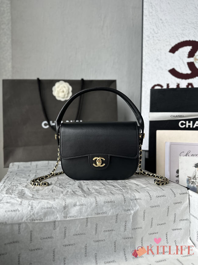 Kitlife Chanel 26A Chain Shoulder Bag Black AS6242 20x15x6cm - 1