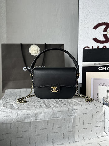 Kitlife Chanel 26A Chain Shoulder Bag Black AS6242 20x15x6cm