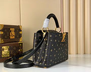 Kitlife Louis Vuitton Lizard Capucines Mini Black Bag N48865 27x18x9cm - 4
