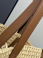 Kitlife Saint Laurent Panier Medium In Raffia Bag 868856 29-52x29x29cm - 4
