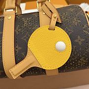Kitlife Louis Vuitton Keepall Bandoulière 25 Yellow Monogram Grid Canvas M29296 25x15x11cm - 5