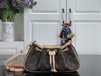 Kitlife Louis Vuitton Nano Frivole Bag Brown M29537 24x13x8cm