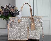 Kitlife Louis Vuitton Neverfull MM Bag Beige M2A381 31x28x14cm - 1