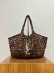 Kitlife Saint Laurent Icare Medium In Wood Beads Bag 862071 31/46×28×16cm - 1