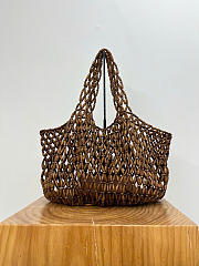 Kitlife Saint Laurent Icare Medium In Wood Beads Bag 862071 31/46×28×16cm - 4