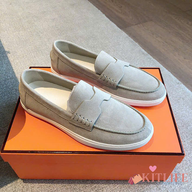Kitlife Hermes Men Job Loafer Light Taupe - 1