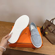 Kitlife Hermes Men Job Loafer Light Blue Gray  - 6