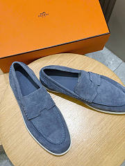 Kitlife Hermes Men Job Loafer Light Blue - 2