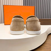 Kitlife Hermes Men Mind Loafers Beige - 3