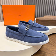Kitlife Hermes Men Mind Loafers Light Blue - 1