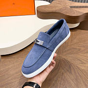 Kitlife Hermes Men Mind Loafers Light Blue - 4