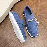 Kitlife Hermes Men Mind Loafers Light Blue - 2
