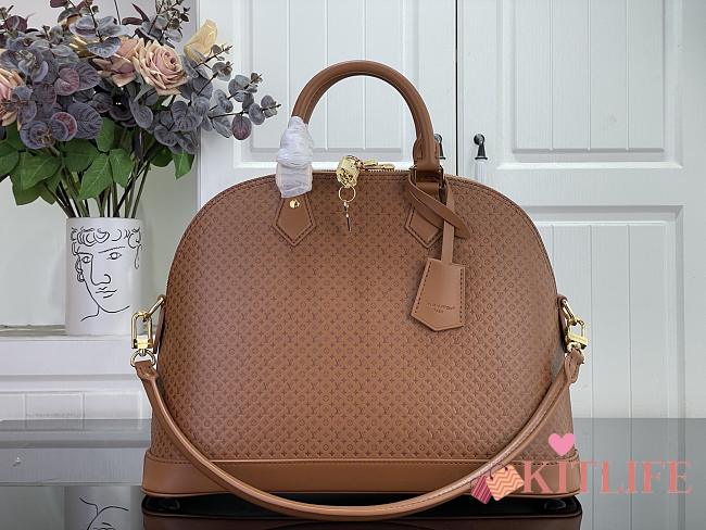 Kitlife Louis Vuitton Alma MM Soft Bag Brown M28517 37x28x13.5cm - 1