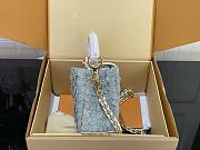 Kitlife Louis Vuitton Capucines Mini Bag Blue Denim M28305 21x13.6x8cm - 5