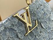 Kitlife Louis Vuitton Capucines Mini Bag Blue Denim M28305 21x13.6x8cm - 4