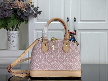 Kitlife Louis Vuitton Alma BB Bag Monogram Emblème Rose Ruban M2A378 23.5x17.5x11.5cm