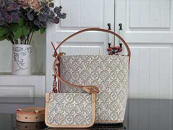 Kitlife Louis Vuitton ALL IN BB Bag Beige M2A377 16x18x12cm
