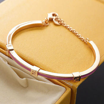 Kitlife Fendi Bracelet Pink & Gold