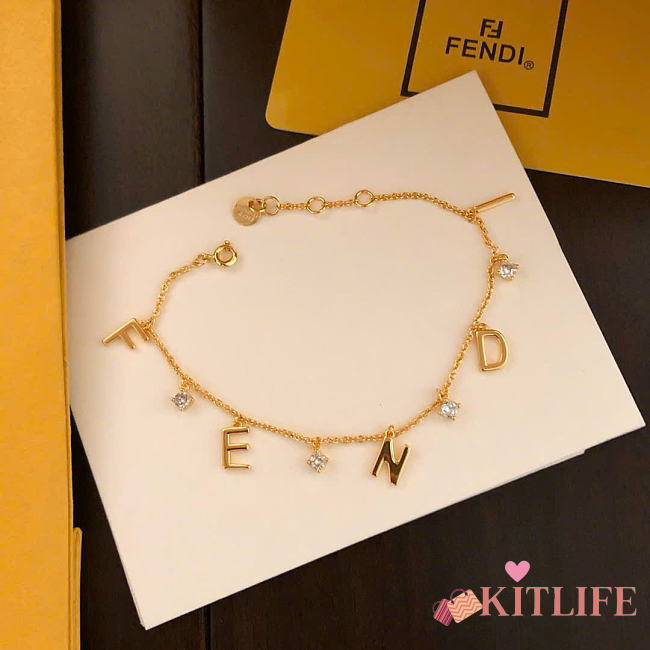 Kitlife Fendi Bracelet With Lettering - 1