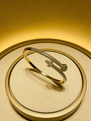 Kitlife Cartier Diamond Nail Bracelet Gold - 5