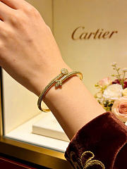 Kitlife Cartier Diamond Nail Bracelet Gold - 4