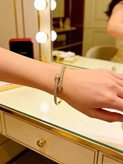 Kitlife Cartier Diamond Nail Bracelet Gold - 2
