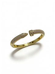Kitlife Cartier Diamond Bangle in V-gold  - 1