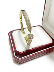 Kitlife Cartier Diamond Bangle in V-gold  - 5