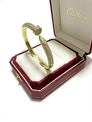 Kitlife Cartier Diamond Bangle in V-gold  - 4