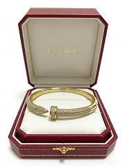 Kitlife Cartier Diamond Bangle in V-gold  - 3