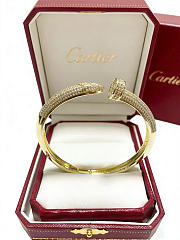 Kitlife Cartier Diamond Bangle in V-gold  - 2