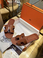 Kitlife Hermes Oran Sandal Brown - 2