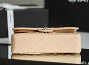Kitlife Chanel Classic Flap Bag In Beige Caviar Leather With Silver Hardware 25.5x15.5x6.5cm - 5