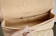 Kitlife Chanel Classic Flap Bag In Beige Caviar Leather With Silver Hardware 25.5x15.5x6.5cm - 4