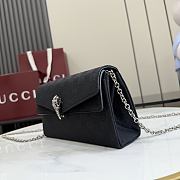 Kitlife Gucci Dionysus Small Shoulder Bag Black GG Canvas 876531 21x12x6cm - 5