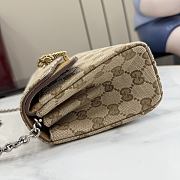 Kitlife Gucci Dionysus Small Shoulder Bag Beige & Dark Brown GG Canvas 876531 21x12x6cm  - 3