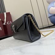 Kitlife Gucci Dionysus Small Shoulder Bag Black Soft Leather 876531 21x12x6cm  - 6