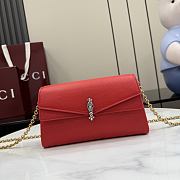 Kitlife Gucci Dionysus Small Shoulder Bag Red Soft Leather 876531 21x12x6cm  - 1