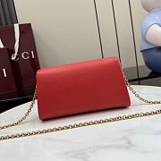Kitlife Gucci Dionysus Small Shoulder Bag Red Soft Leather 876531 21x12x6cm  - 6