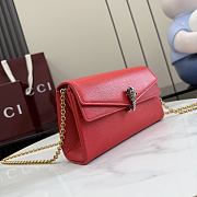 Kitlife Gucci Dionysus Small Shoulder Bag Red Soft Leather 876531 21x12x6cm  - 4