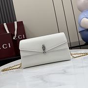 Kitlife Gucci Dionysus Small Shoulder Bag White Soft Leather 876531 21x12x6cm - 1