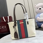 Kitlife Gucci Tribeca Small Tote Bag Natural Washed Canvas A0034E 25x19x11.5cm - 1