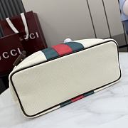 Kitlife Gucci Tribeca Small Tote Bag Natural Washed Canvas A0034E 25x19x11.5cm - 5